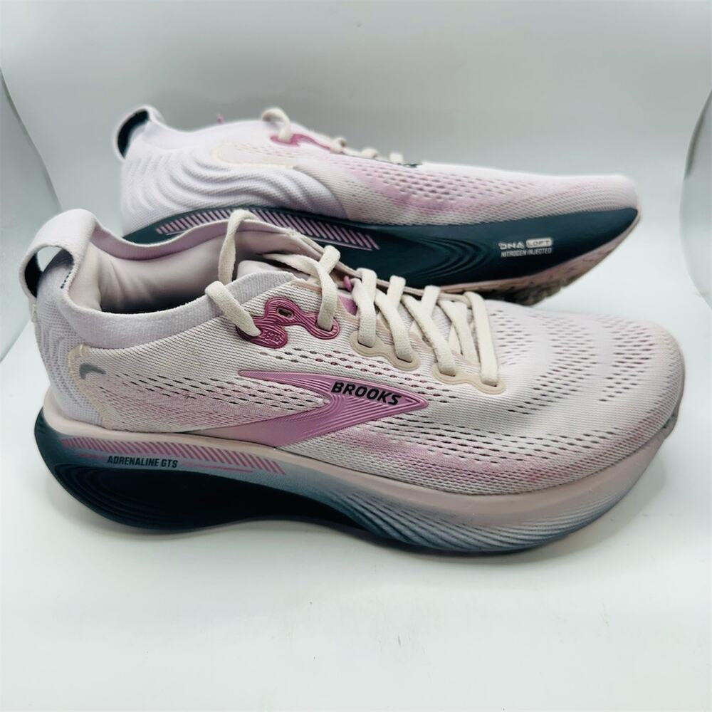 Brooks Adrenaline GTS 25 Mauve Pink Running Sneakers | Women's Size 7 US | EUC - Picture 2 of 8